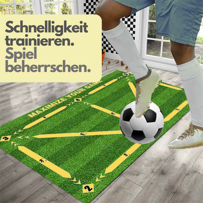 FlexiKick Pro - Faltbarer Fußball-Dribbling Trainingsmatte