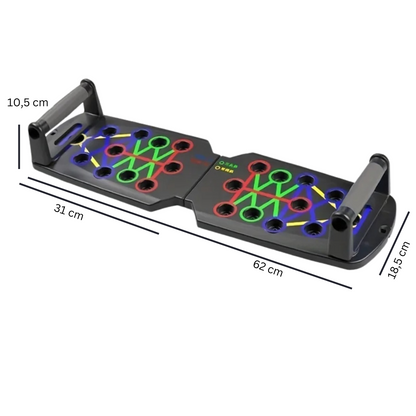 Multifunktionales Push-up Board-Set mit Griffen, Faltbar, Brust Arme Bauch Rücken Fitnessgerät