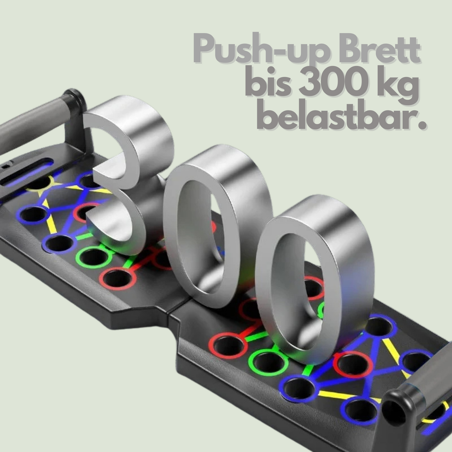 Multifunktionales Push-up Board-Set mit Griffen, Faltbar, Brust Arme Bauch Rücken Fitnessgerät